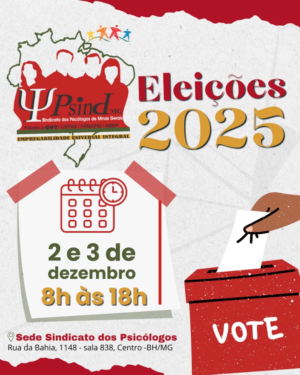 Boletim da Comissão Eleitoral – PSINDMG