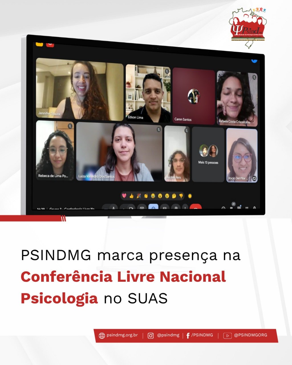 PSINDMG marca presença na Conferência Livre Nacional da Psicologia no SUAS