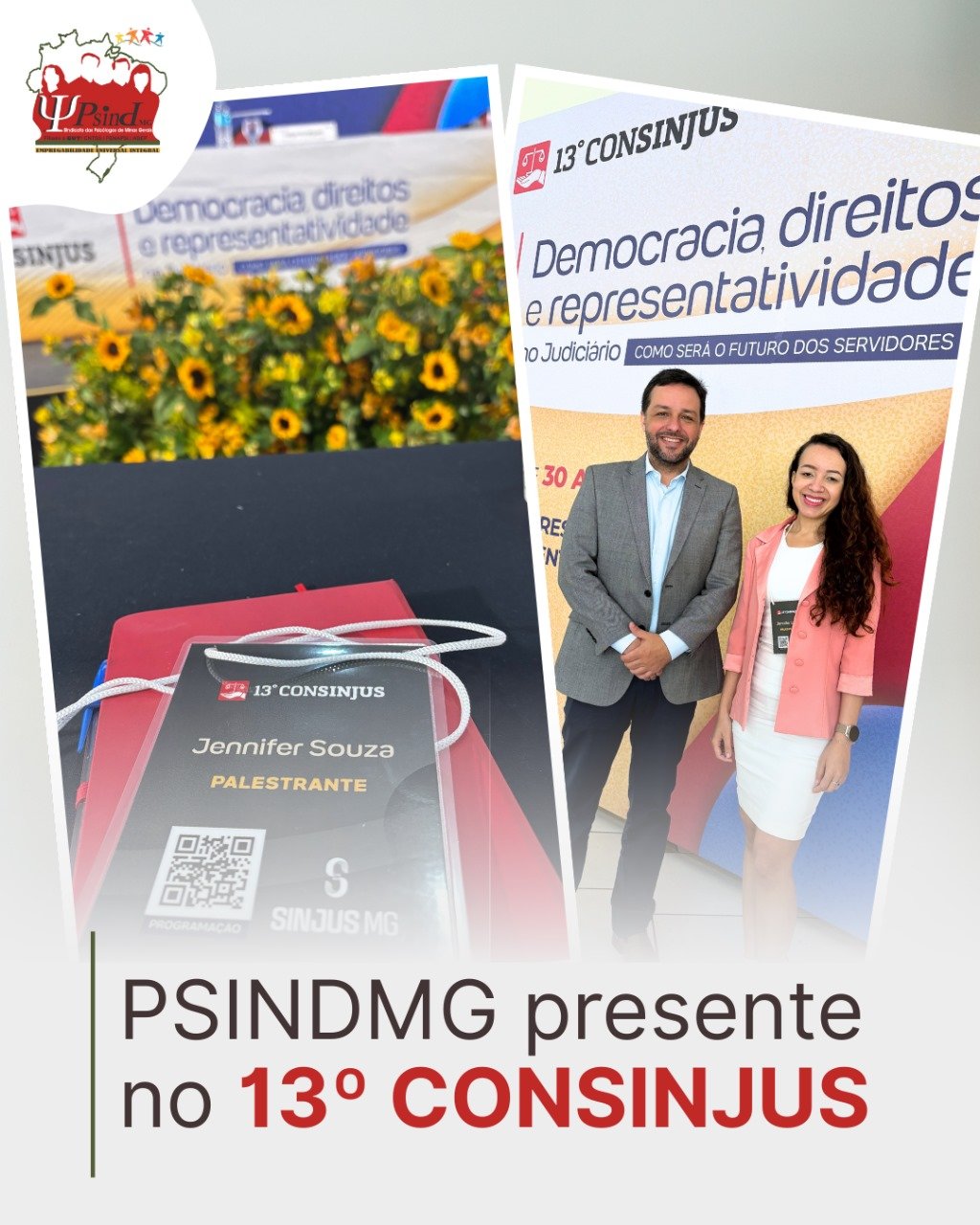 PSINDMG marca presença no 13º CONSINJUS 2025