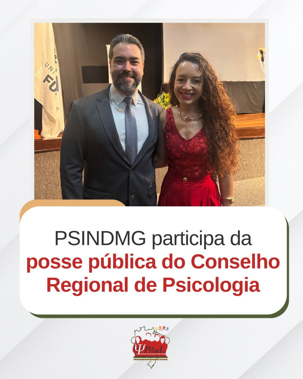 PSINDMG participa da posse pública do Conselho Regional de Psicologia