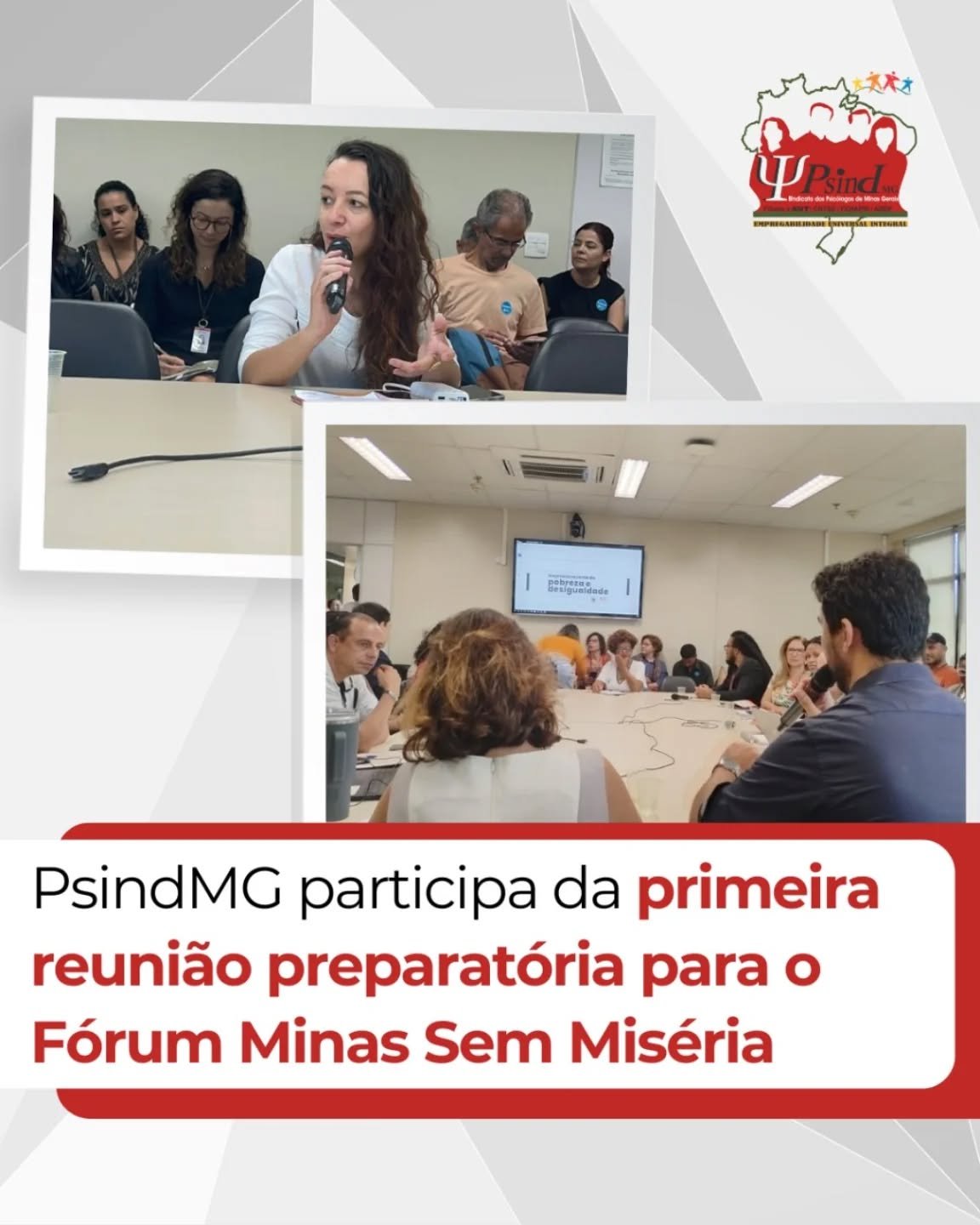 PSINDMG participa de 1ª reunião preparatória para o Fórum Técnico Minas sem Miséria