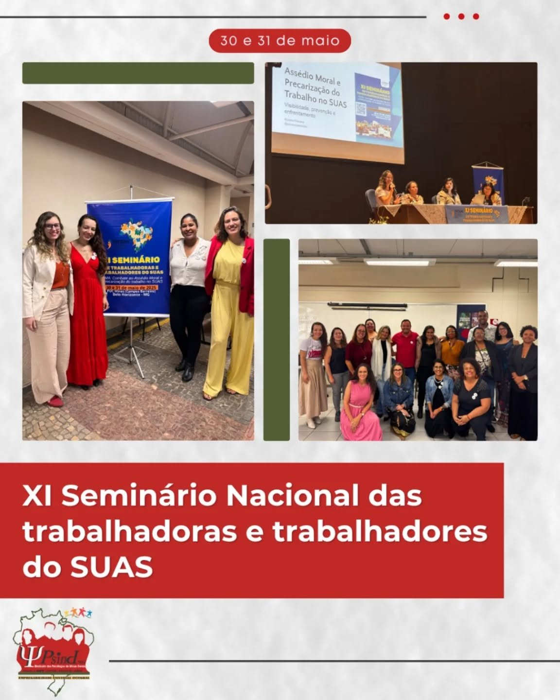 PsindMG presente na luta em defesa das trabalhadoras e dos trabalhadores do SUAS!