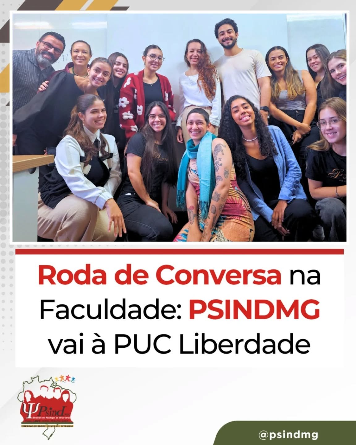 Roda de Conversa na Faculdade: PSINDMG vai à PUC Liberdade