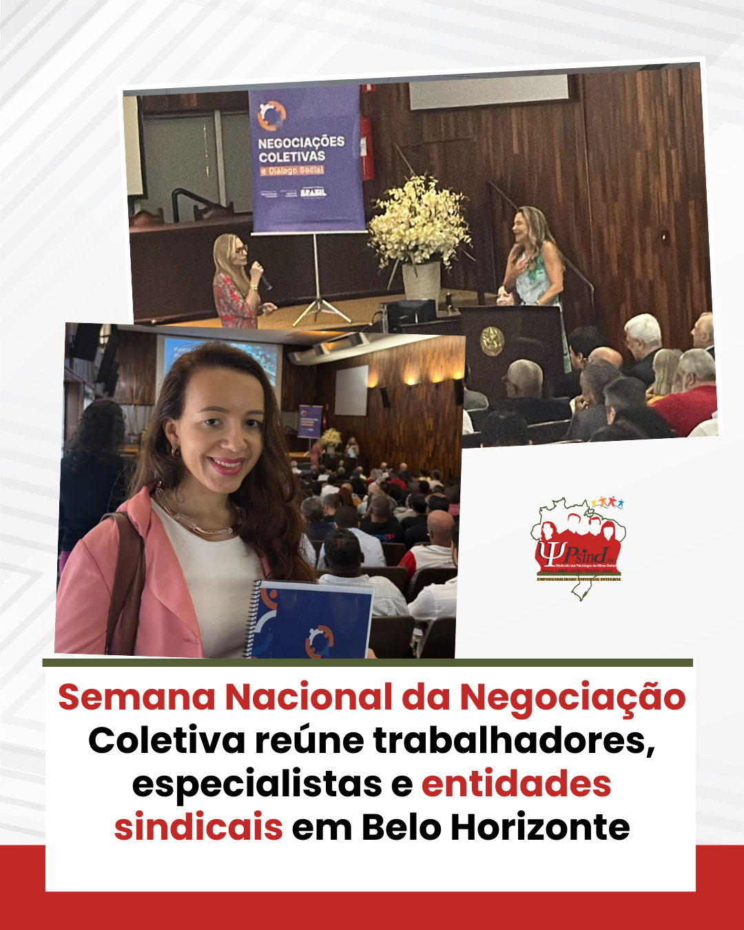 Semana Nacional da Negociação Coletiva reúne trabalhadores, especialistas e entidades sindicais em Belo Horizonte